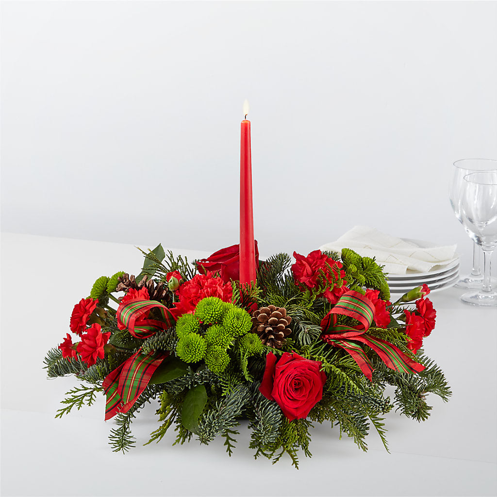 By the Candlelight Centerpiece – TAMMIE'S COUNTRY FLORIST, Hurlock MD