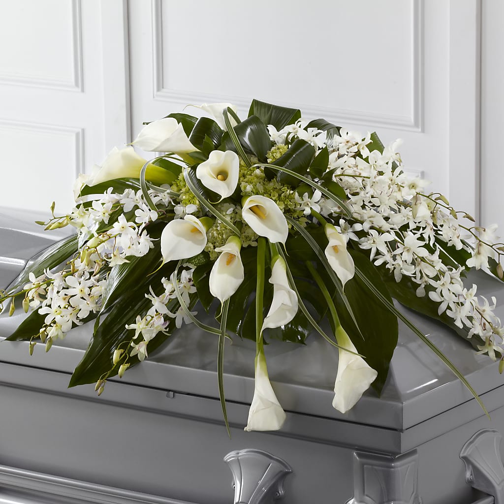 Angel Wings Casket Spray – TAMMIE'S COUNTRY FLORIST, Hurlock MD