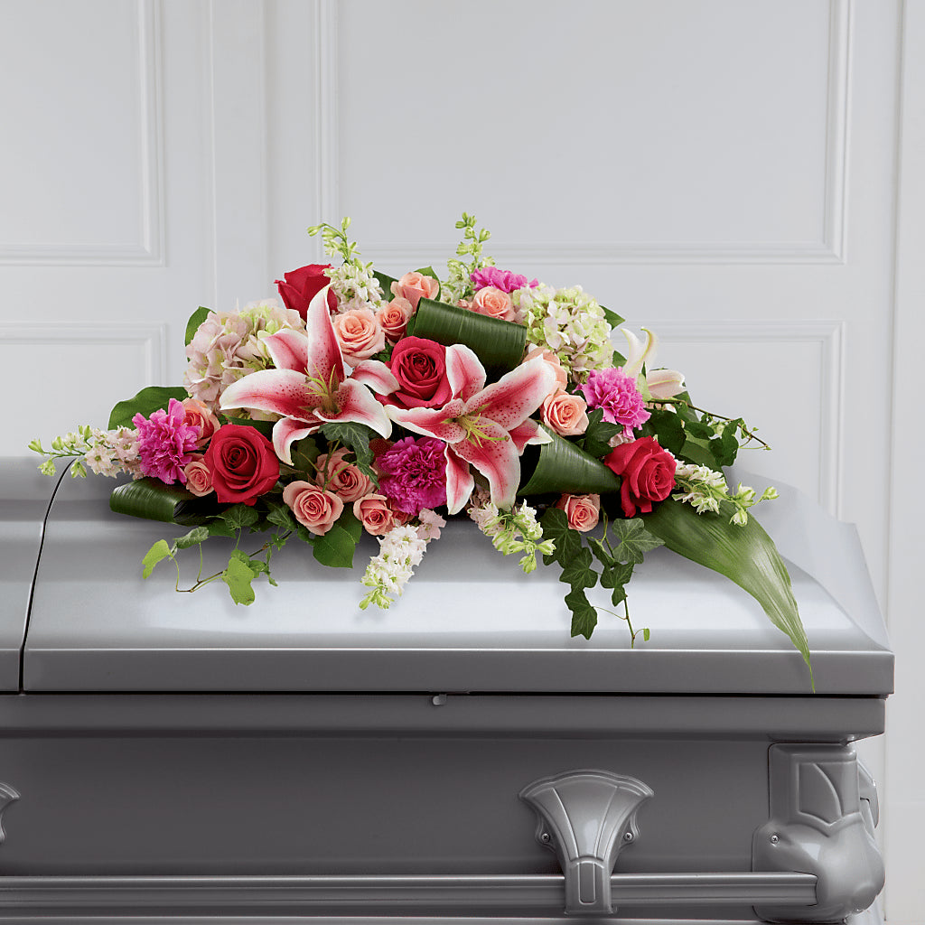 Splendid Grace Casket Spray – TAMMIE'S COUNTRY FLORIST, Hurlock MD