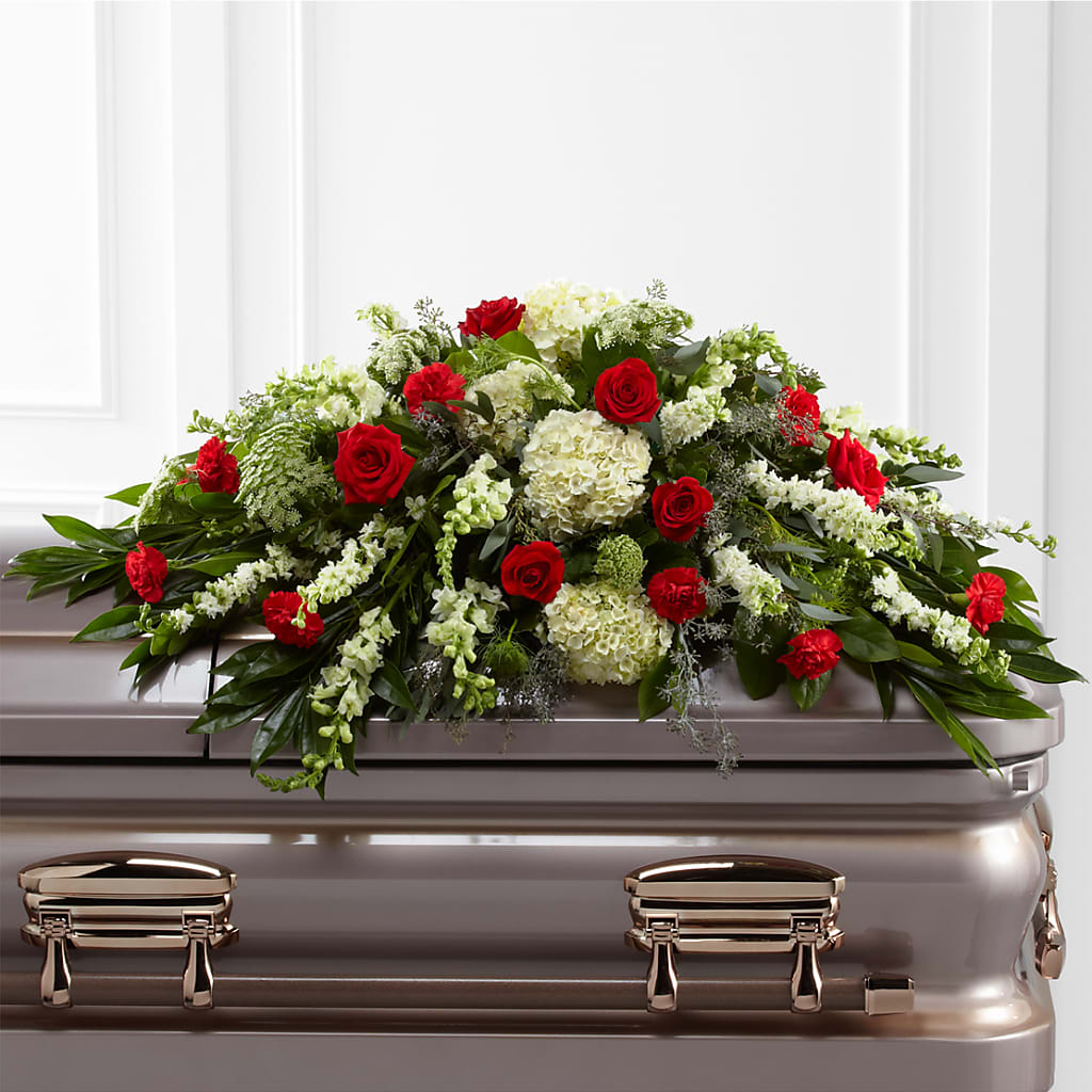 Sincerity Casket Spray – TAMMIE'S COUNTRY FLORIST, Hurlock MD