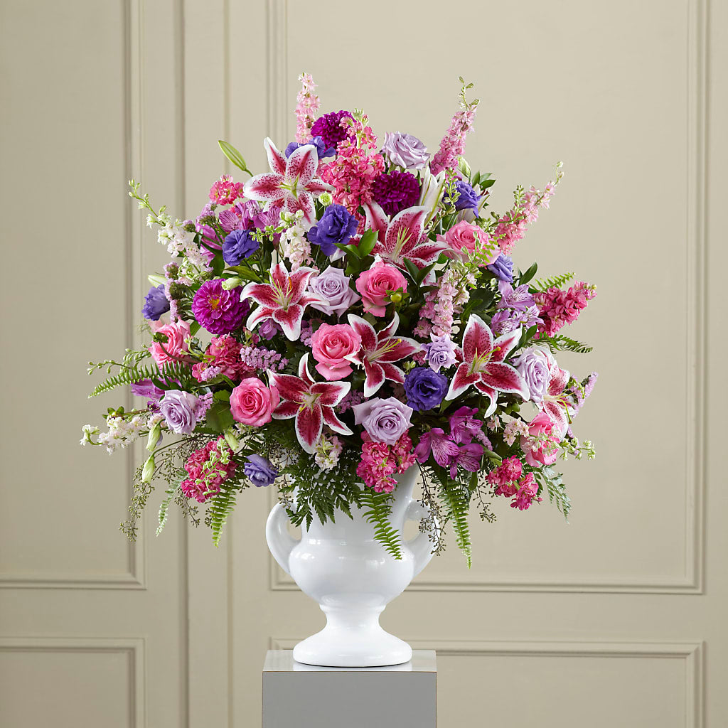 Peaceful Tribute Arrangement – TAMMIE'S COUNTRY FLORIST, Hurlock MD