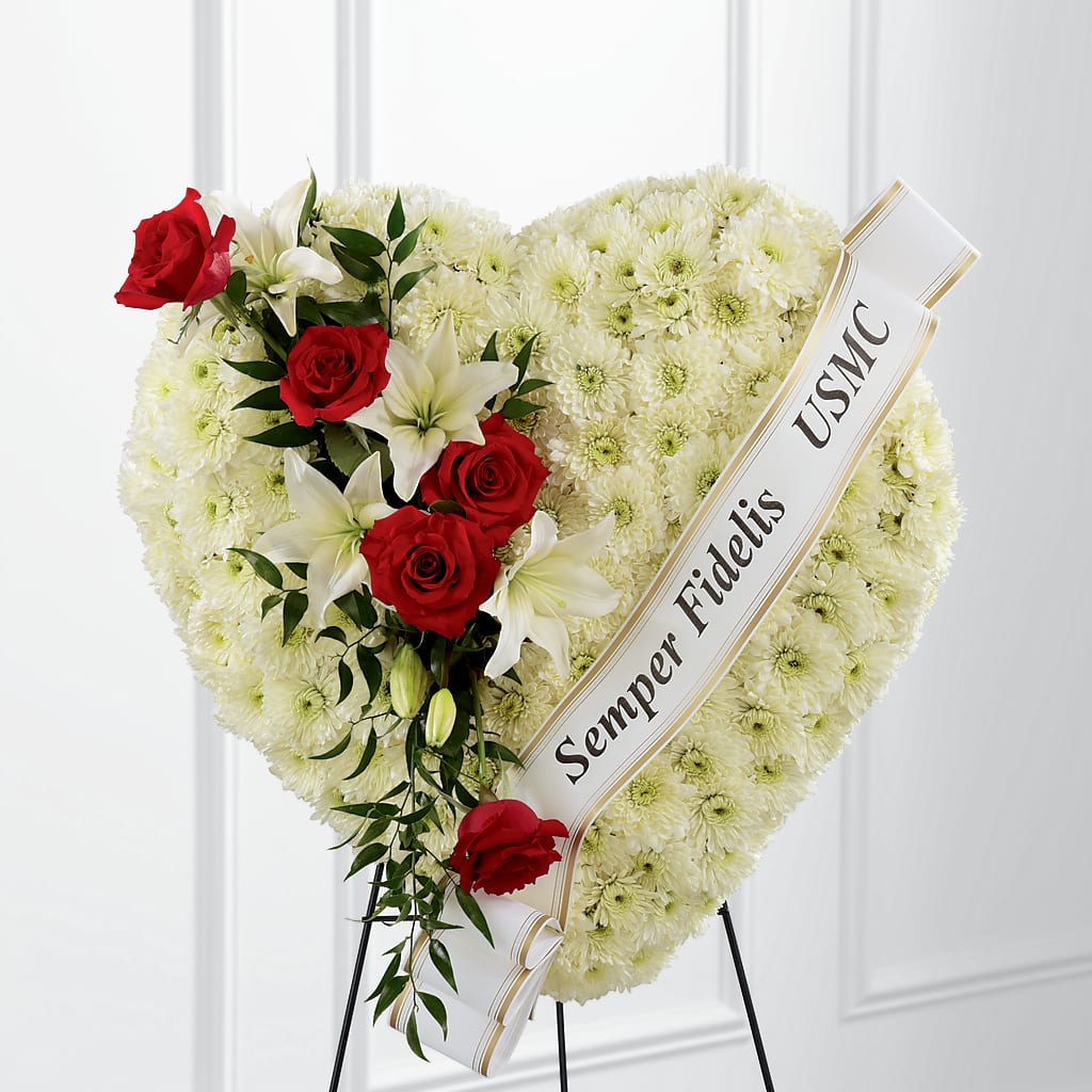 Heartfelt Hero Standing Heart – TAMMIE'S COUNTRY FLORIST, Hurlock MD