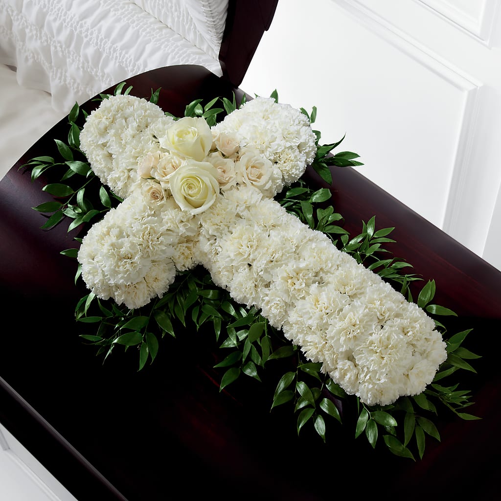 Peaceful Memories Casket Spray (Standard) – TAMMIE'S COUNTRY FLORIST, Hurlock MD