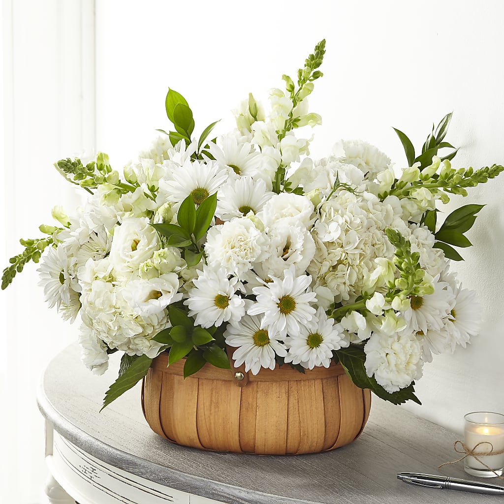 Pure Ivory Basket – TAMMIE'S COUNTRY FLORIST, Hurlock MD