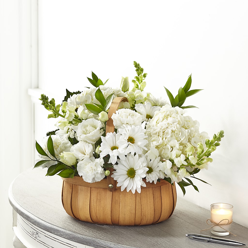 Pure Ivory Basket – TAMMIE'S COUNTRY FLORIST, Hurlock MD