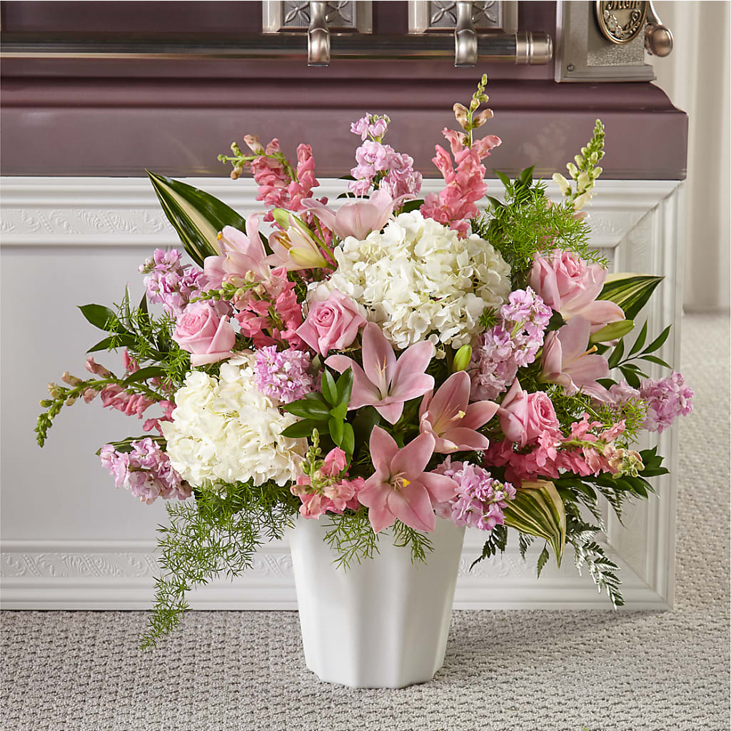 Simply Serene Floor Basket – TAMMIE'S COUNTRY FLORIST, Hurlock MD