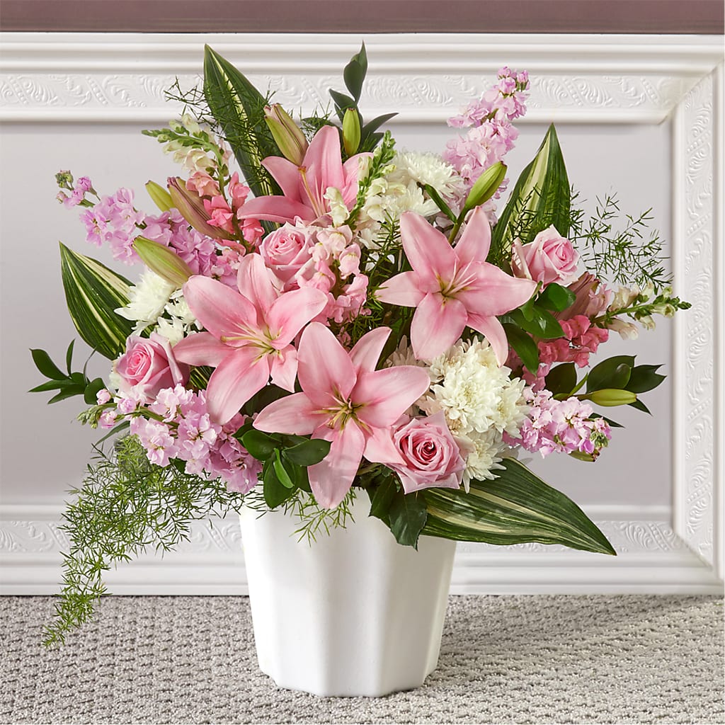 Simply Serene Floor Basket – TAMMIE'S COUNTRY FLORIST, Hurlock MD