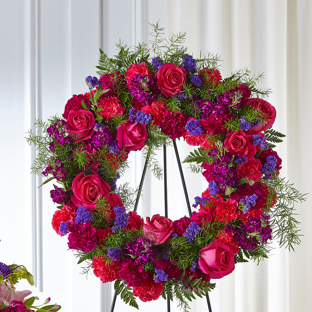 Calming Colors Wreath – TAMMIE'S COUNTRY FLORIST, Hurlock MD