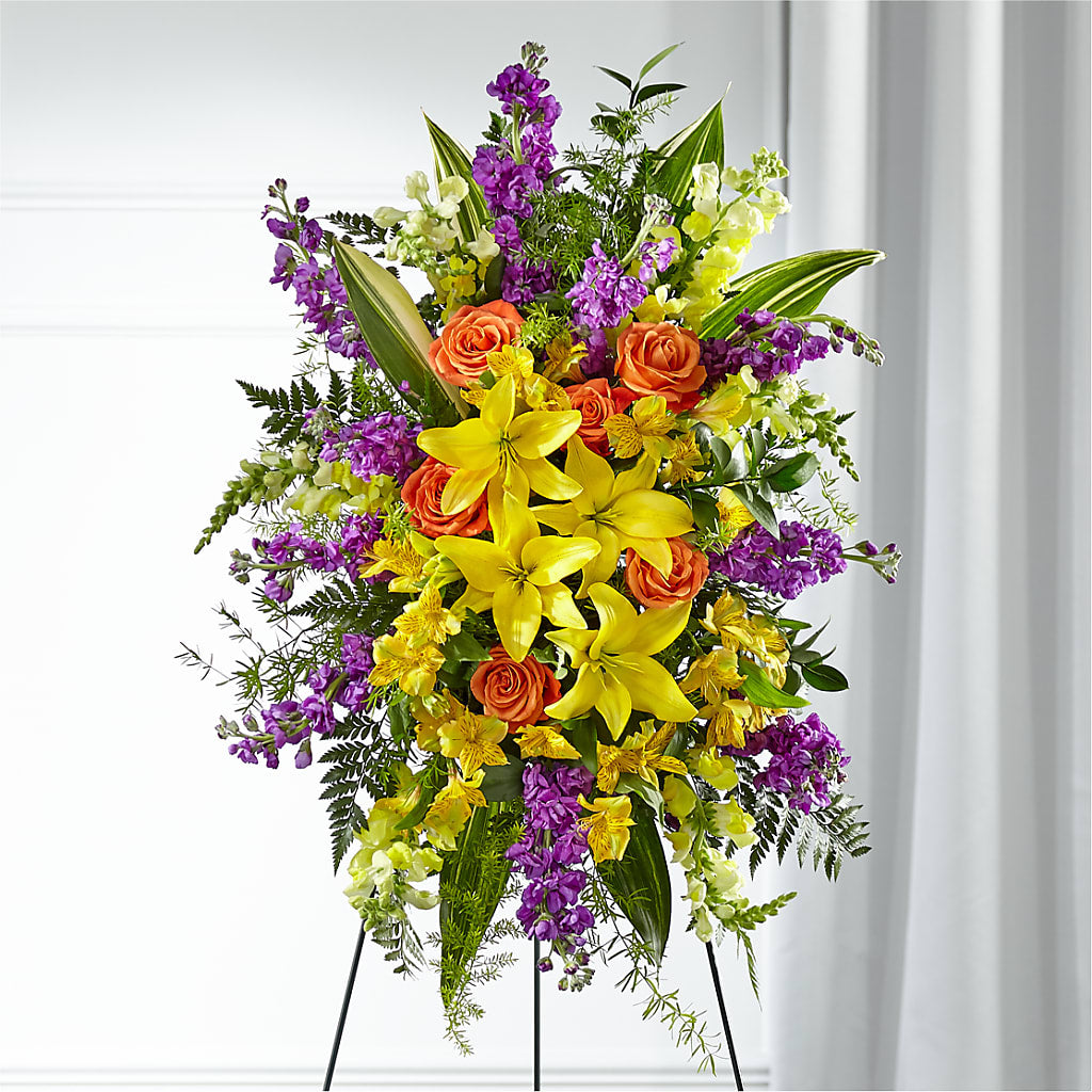 Thoughtful Prayers Standing Spray – TAMMIE'S COUNTRY FLORIST, Hurlock MD