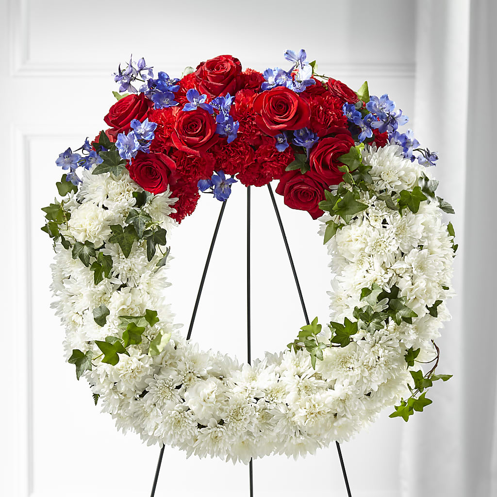 Patriotic Passion Wreath – TAMMIE'S COUNTRY FLORIST, Hurlock MD