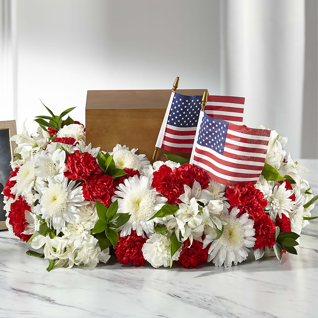 Spirit of Patriotism Cremation Adornment – TAMMIE'S COUNTRY FLORIST, Hurlock MD