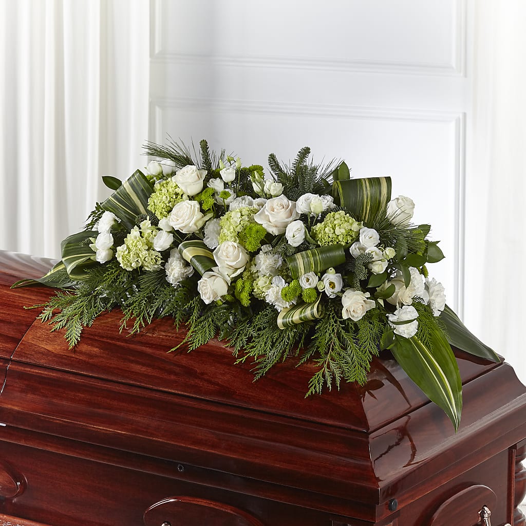 Hopeful Gesture Casket Spray – TAMMIE'S COUNTRY FLORIST, Hurlock MD