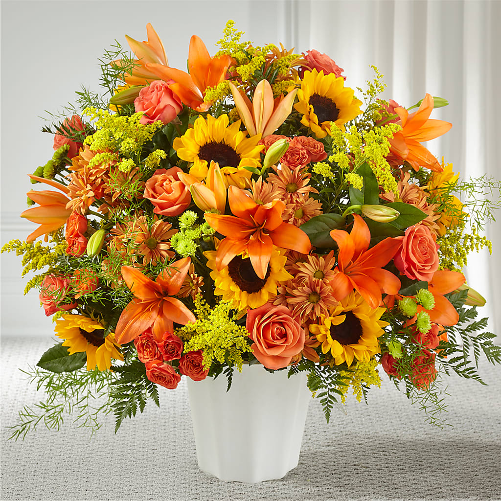 Harvest Thoughts Floor Basket – TAMMIE'S COUNTRY FLORIST, Hurlock MD