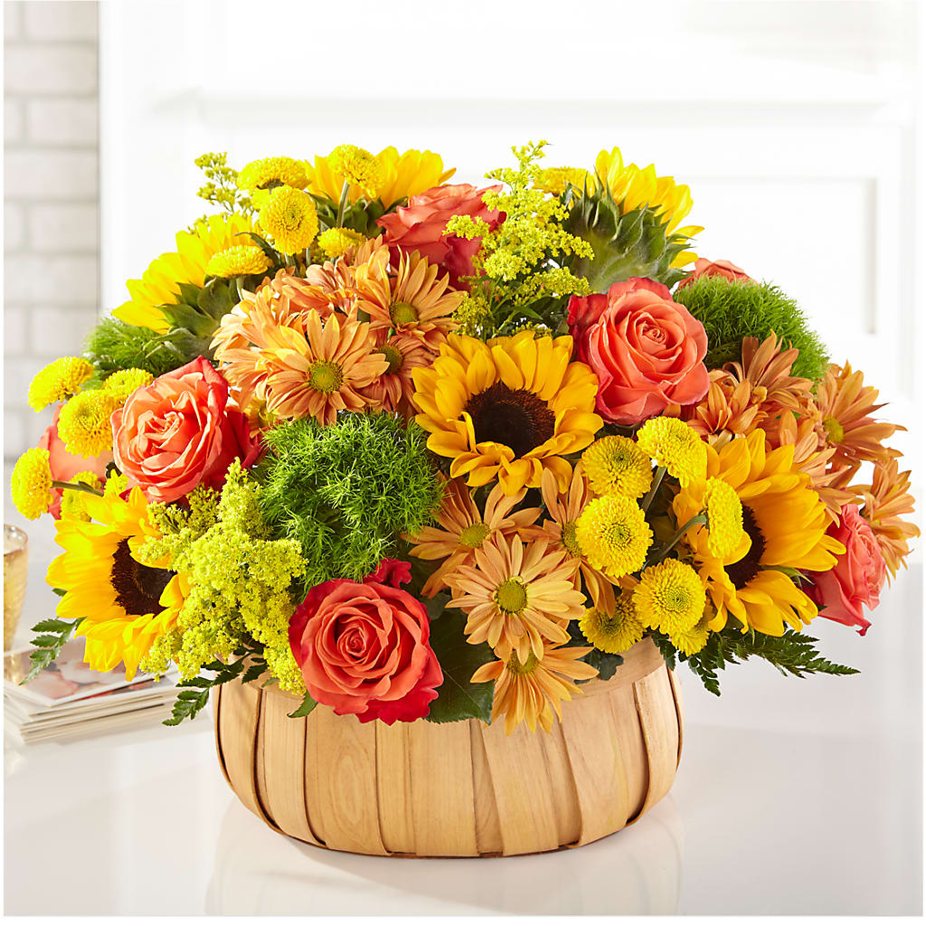Harvest Sunflower Basket – TAMMIE'S COUNTRY FLORIST, Hurlock MD