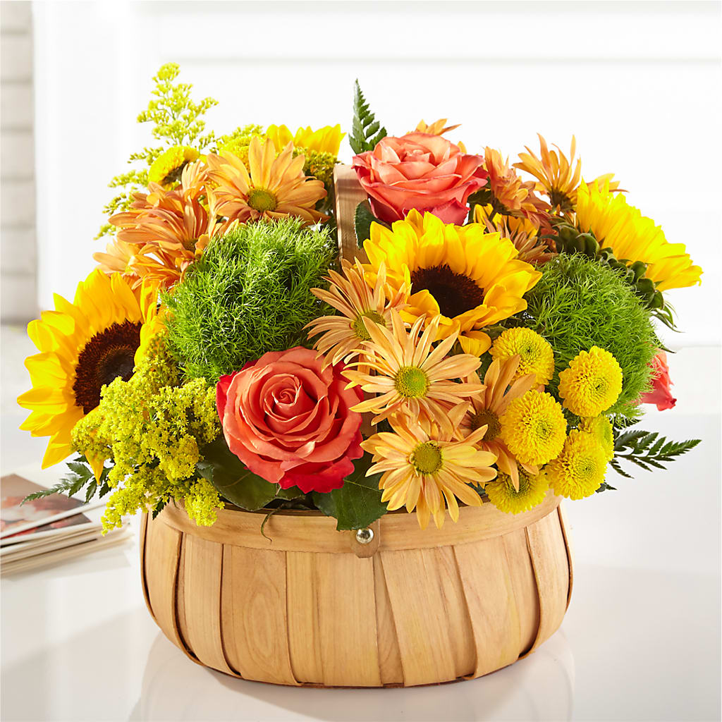 Harvest Sunflower Basket – TAMMIE'S COUNTRY FLORIST, Hurlock MD
