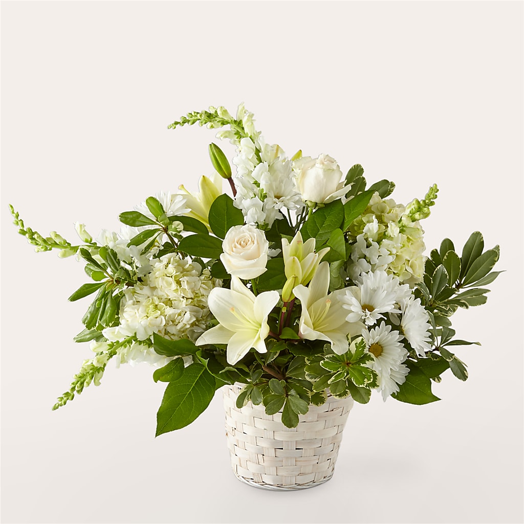 Ivory Elegance Floral Basket – TAMMIE'S COUNTRY FLORIST, Hurlock MD
