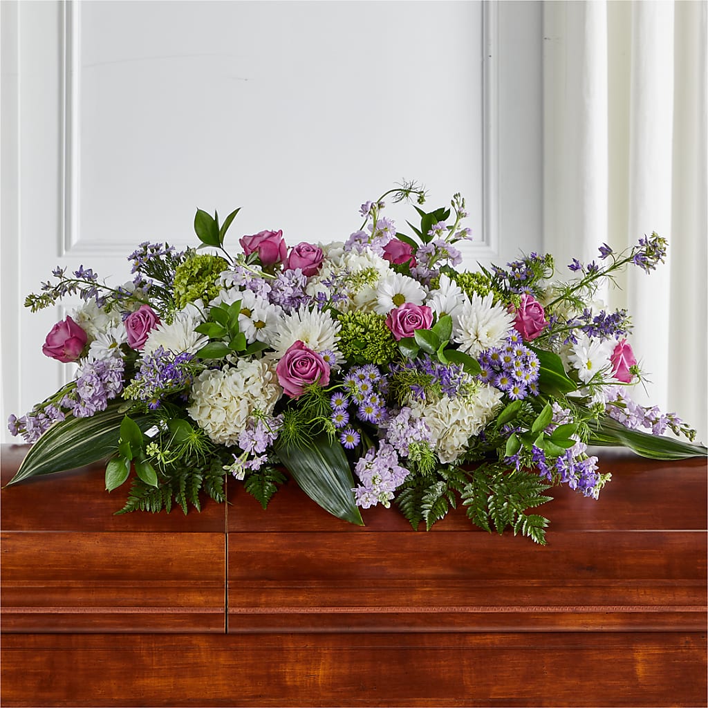 Meadows of Serenity Casket Spray – TAMMIE'S COUNTRY FLORIST, Hurlock MD