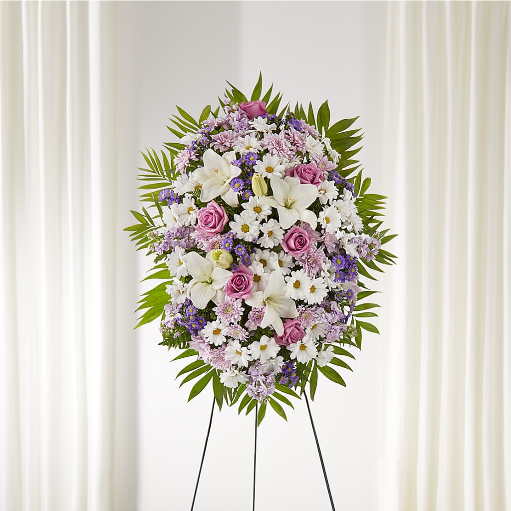 Surrounded by Love Standing Spray – TAMMIE'S COUNTRY FLORIST, Hurlock MD