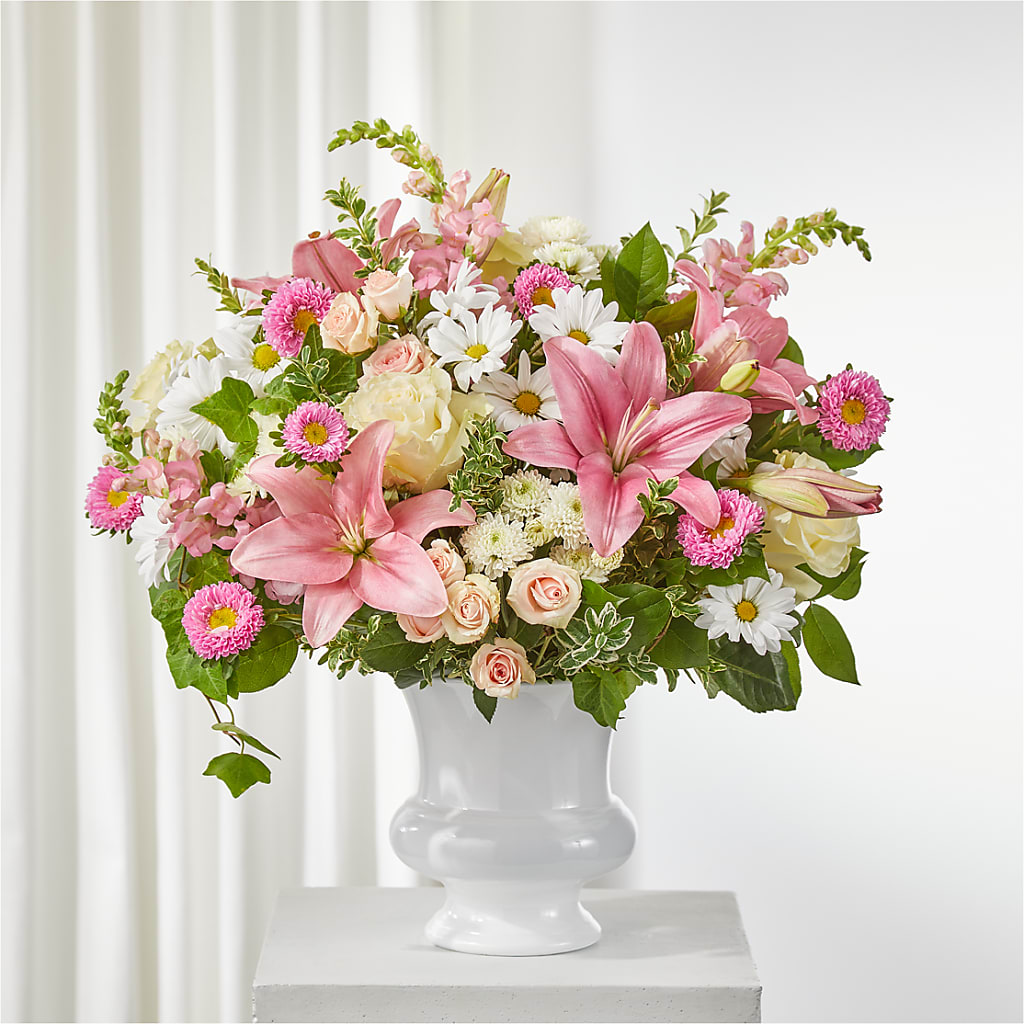 Empathetic Blooms Urn Arrangement – TAMMIE'S COUNTRY FLORIST, Hurlock MD