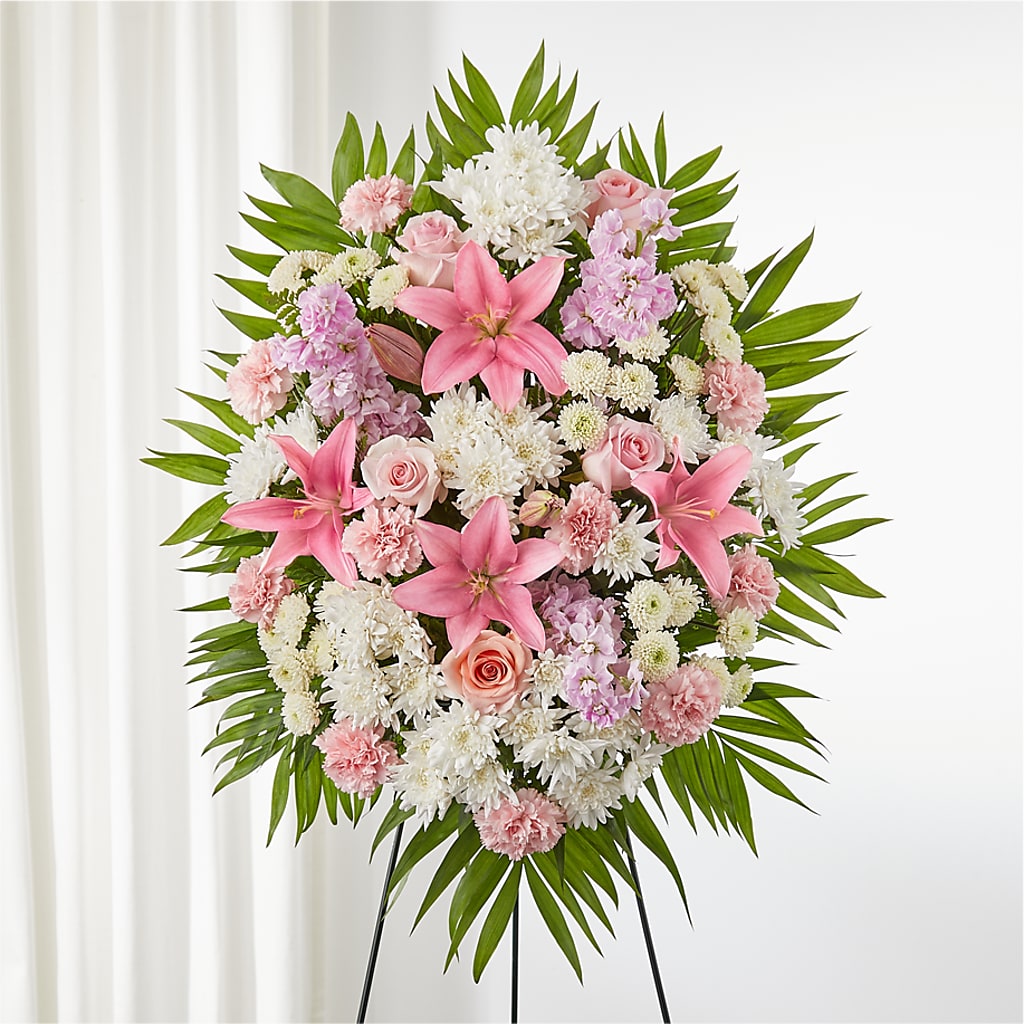 Offering Solace Standing Spray – TAMMIE'S COUNTRY FLORIST, Hurlock MD
