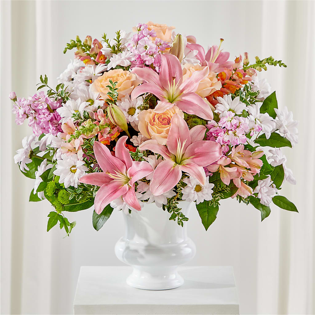 Heartfelt Gesture Urn Arrangement – TAMMIE'S COUNTRY FLORIST, Hurlock MD