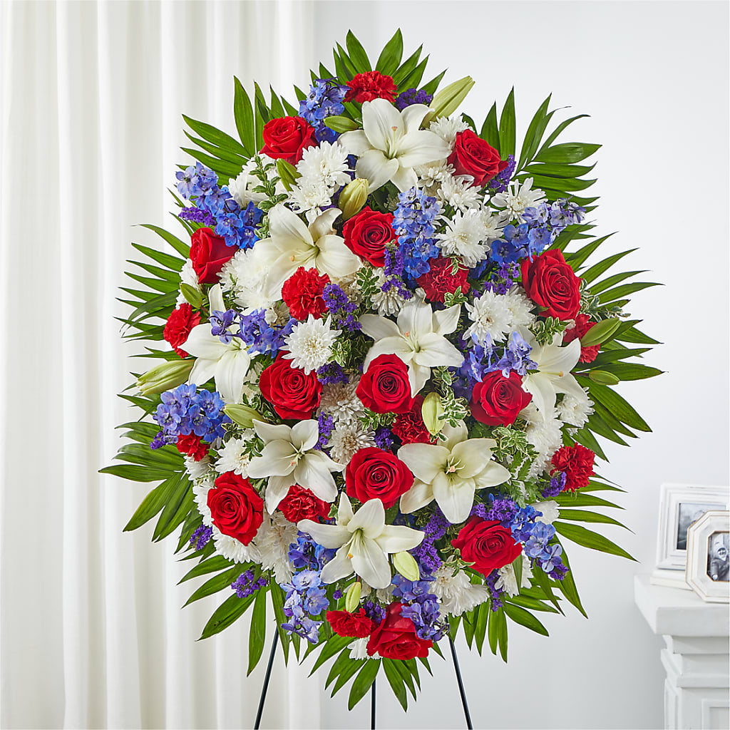 Cherished Service Standing Spray – TAMMIE'S COUNTRY FLORIST, Hurlock MD