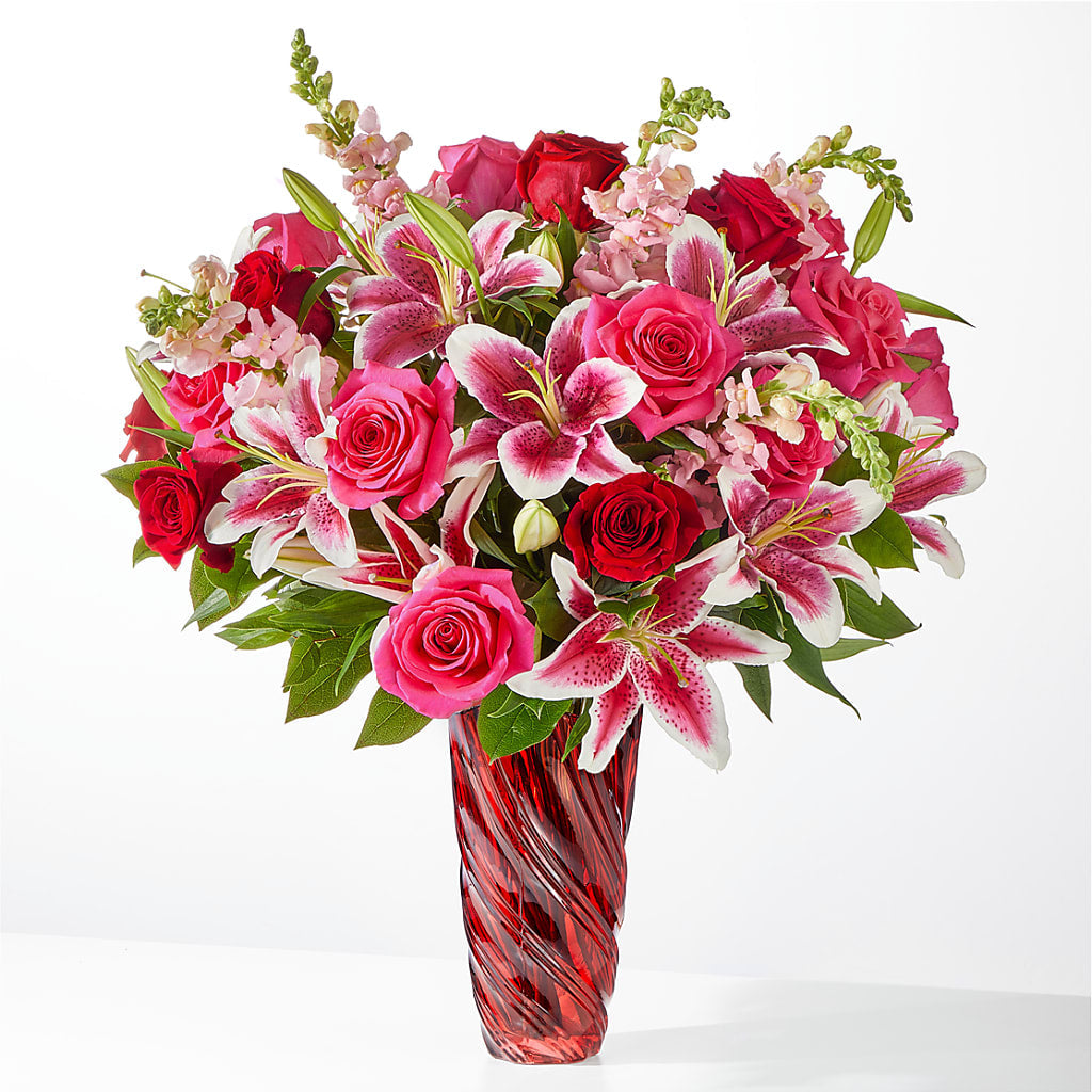 Always You Bouquet with Luxe Swirl Vase – TAMMIE'S COUNTRY FLORIST, Hurlock MD