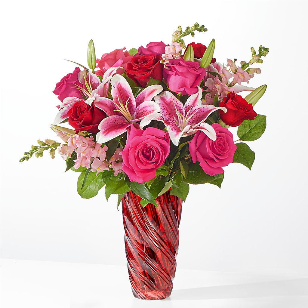 Always You Bouquet with Luxe Swirl Vase – TAMMIE'S COUNTRY FLORIST, Hurlock MD