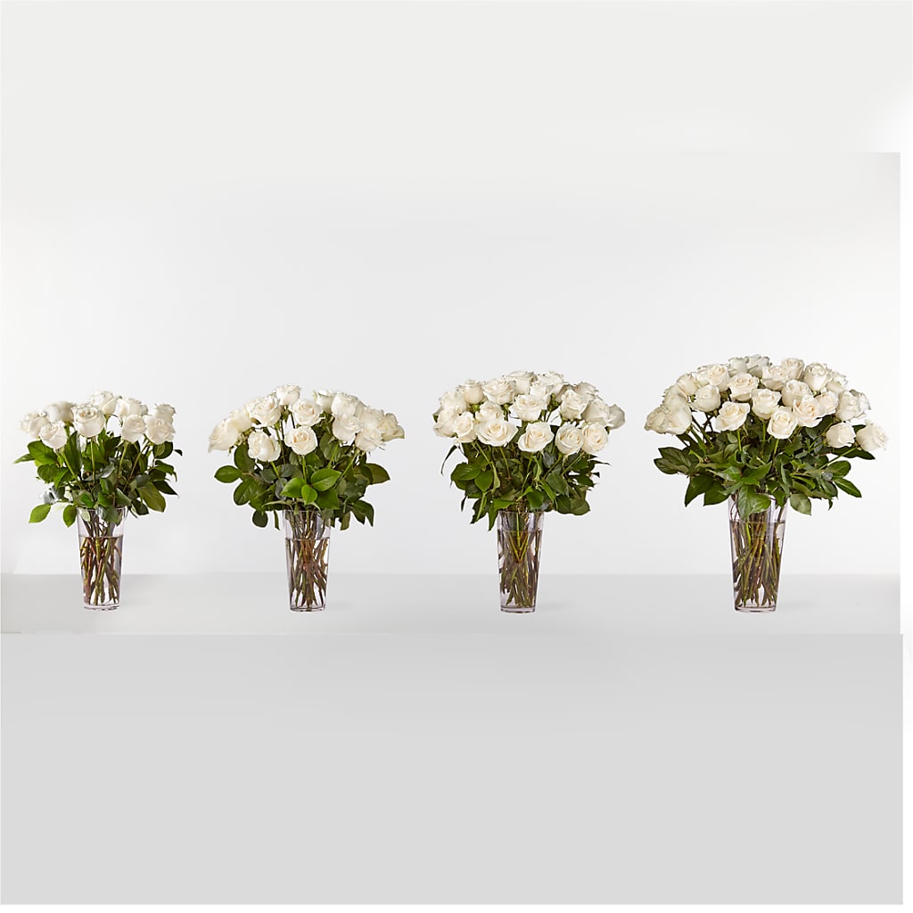 Long Stem White Rose Bouquet – TAMMIE'S COUNTRY FLORIST, Hurlock MD