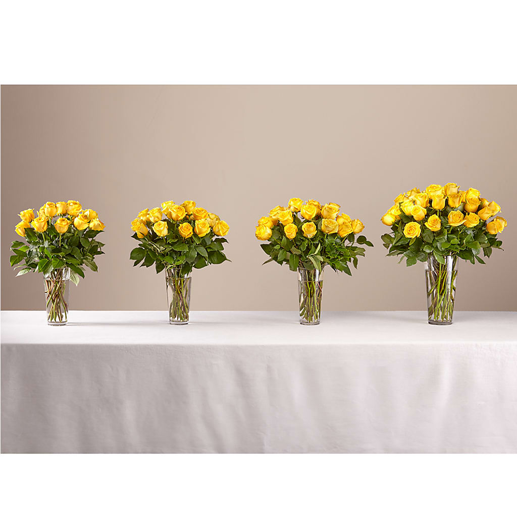 Long Stem Yellow Rose Bouquet – TAMMIE'S COUNTRY FLORIST, Hurlock MD