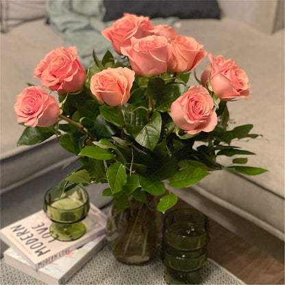 Long Stem Pink Rose Bouquet – TAMMIE'S COUNTRY FLORIST, Hurlock MD