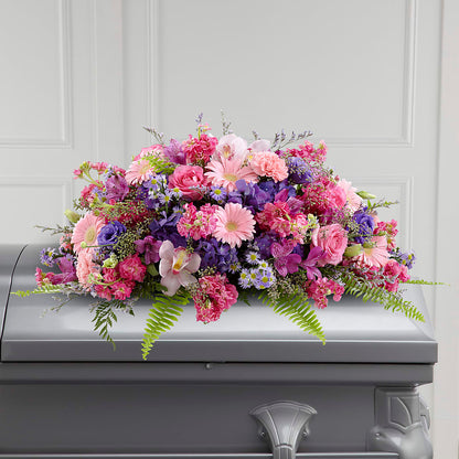Glorious Garden Casket Spray – TAMMIE'S COUNTRY FLORIST, Hurlock MD