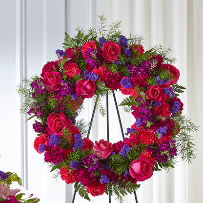 Calming Colors Wreath – TAMMIE'S COUNTRY FLORIST, Hurlock MD