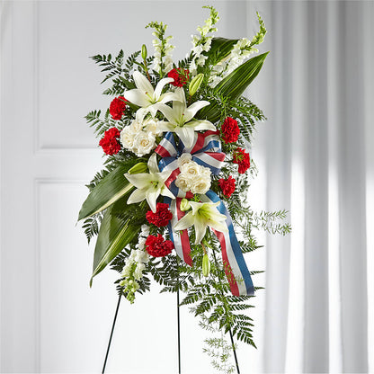 Stars of Life Standing Spray – TAMMIE'S COUNTRY FLORIST, Hurlock MD