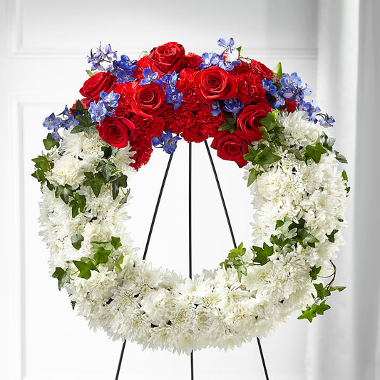 Patriotic Passion Wreath – TAMMIE'S COUNTRY FLORIST, Hurlock MD