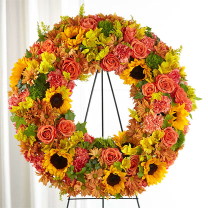 Autumnal Memories Wreath (Standard) – TAMMIE'S COUNTRY FLORIST, Hurlock MD