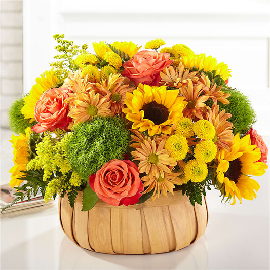 Harvest Sunflower Basket – TAMMIE'S COUNTRY FLORIST, Hurlock MD
