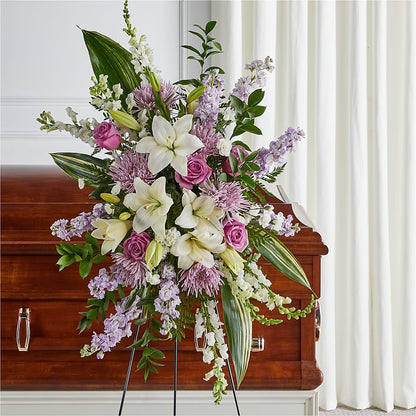 Grateful Hearts Standing Spray – TAMMIE'S COUNTRY FLORIST, Hurlock MD