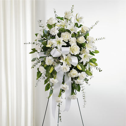 With Care Standing Spray – TAMMIE'S COUNTRY FLORIST, Hurlock MD