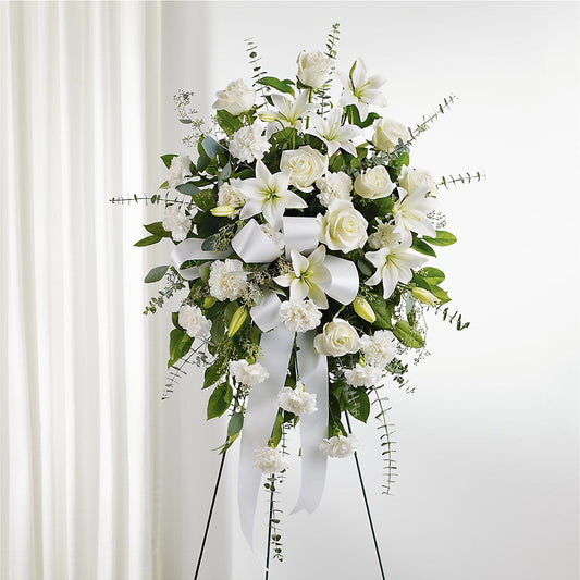 With Care Standing Spray – TAMMIE'S COUNTRY FLORIST, Hurlock MD