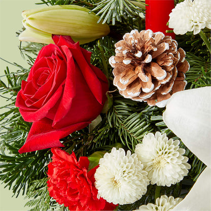 Seasonal Festivities Centerpiece – TAMMIE'S COUNTRY FLORIST, Hurlock MD