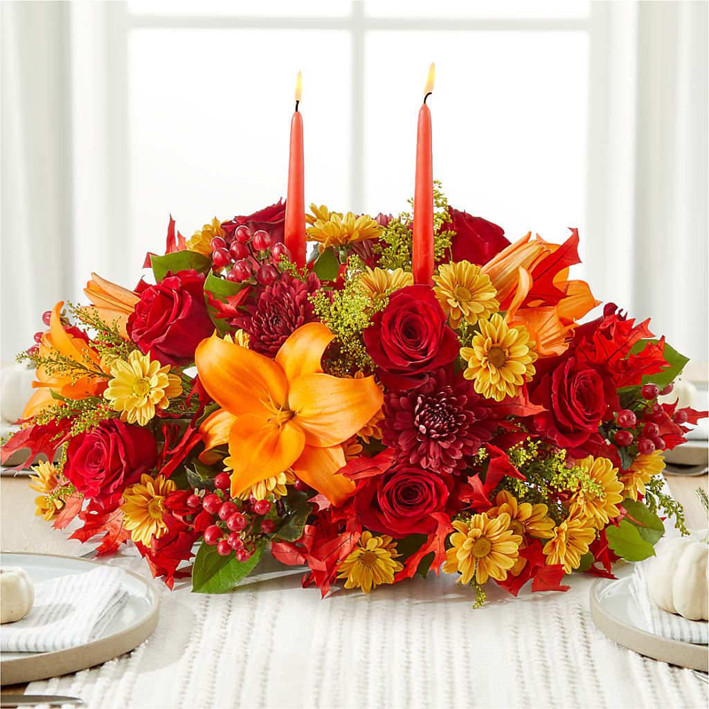 Autumn's Embrace Centerpiece – TAMMIE'S COUNTRY FLORIST, Hurlock MD