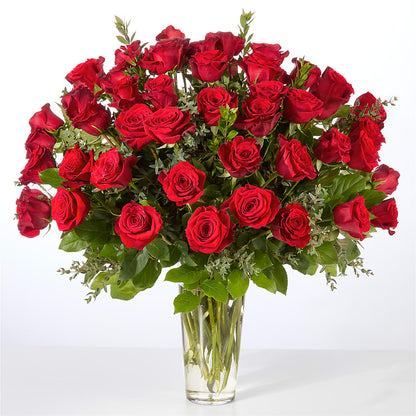 Forever Yours Fifty Stem Red Rose Bouquet – TAMMIE'S COUNTRY FLORIST, Hurlock MD