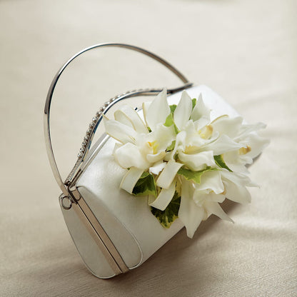White Purse Decor – TAMMIE'S COUNTRY FLORIST, Hurlock MD